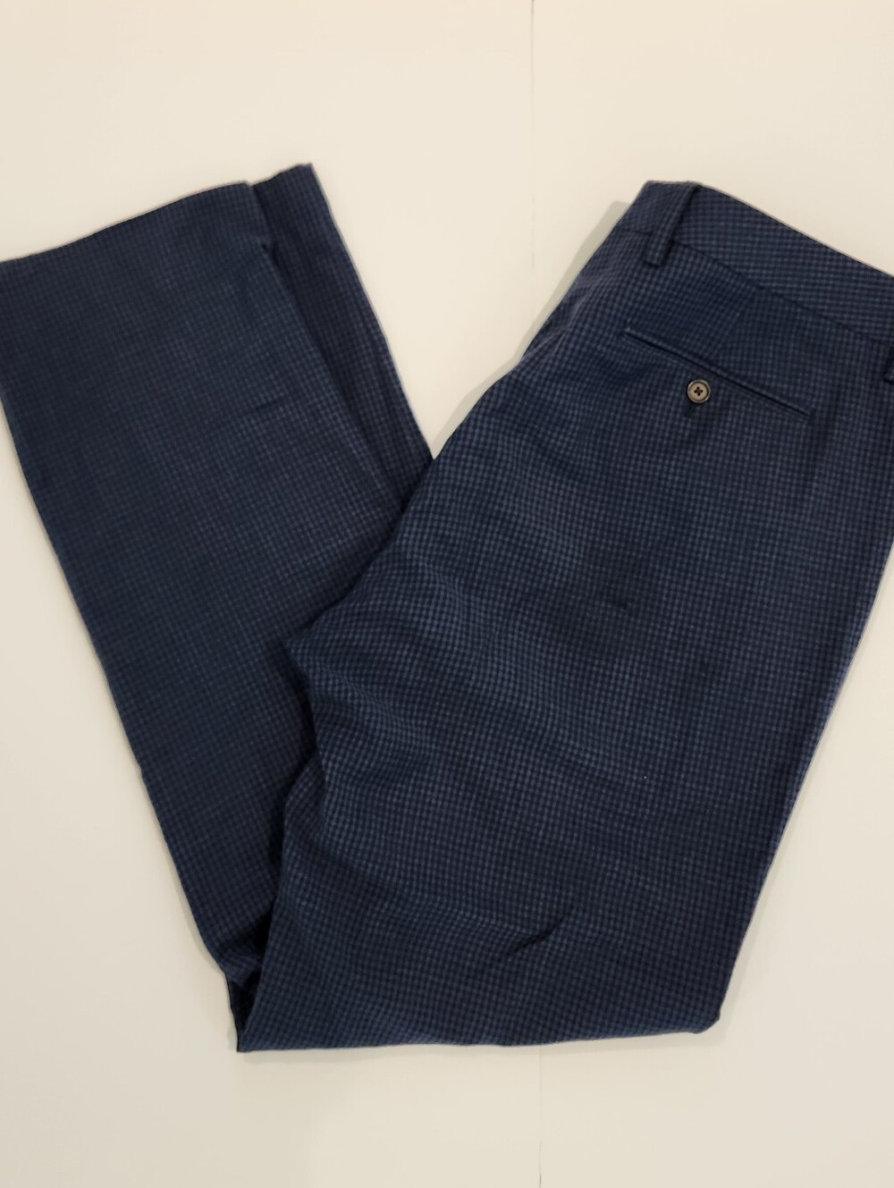 Bonobos Navy Micro-Check Dress Pants